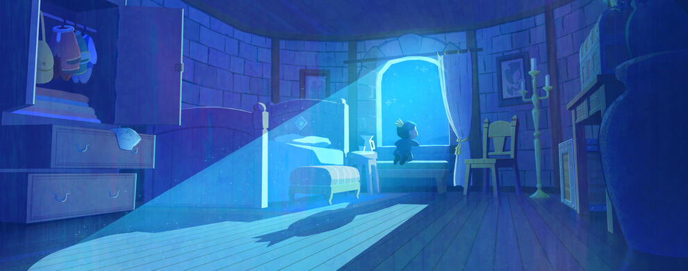 BOJJI&#39;S ROOM (Moonlight): Ousama Ranking Fanart. Sleepless night for Bojji. A moment of reflection about past events and future obstacles and adventures.