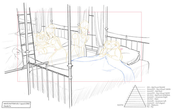 Children&#39;s bunk beds for &quot;White Butterflies&quot; Graduation Short Film
